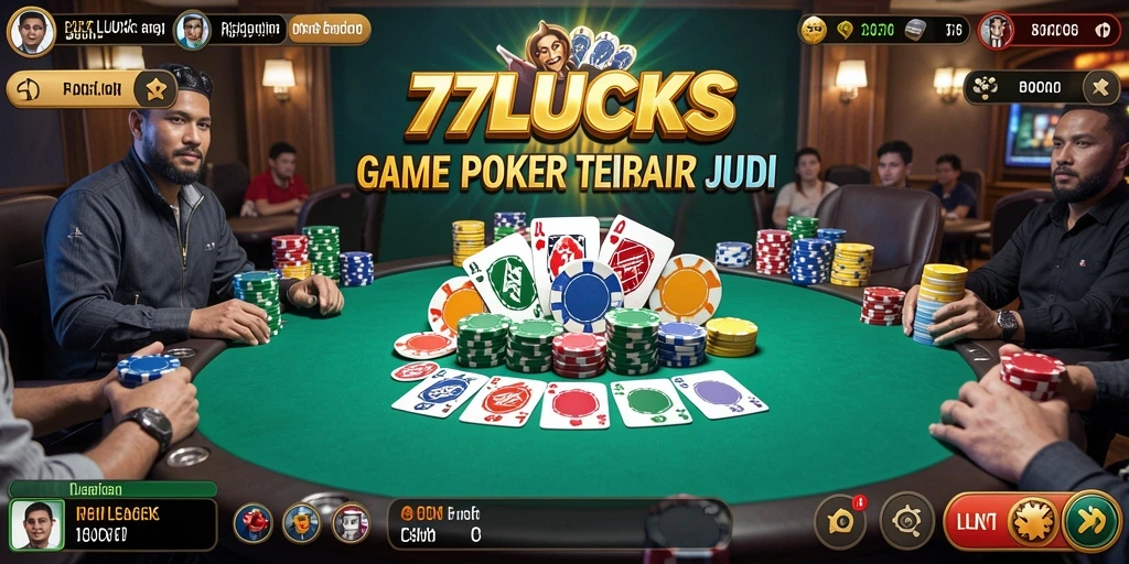 Gameplay seru di aplikasi Poker 77LUCKS