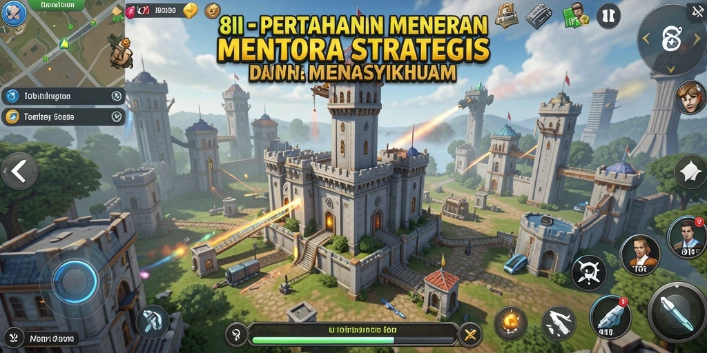Gameplay seru Tower Defense di 8II dengan strategi menara.