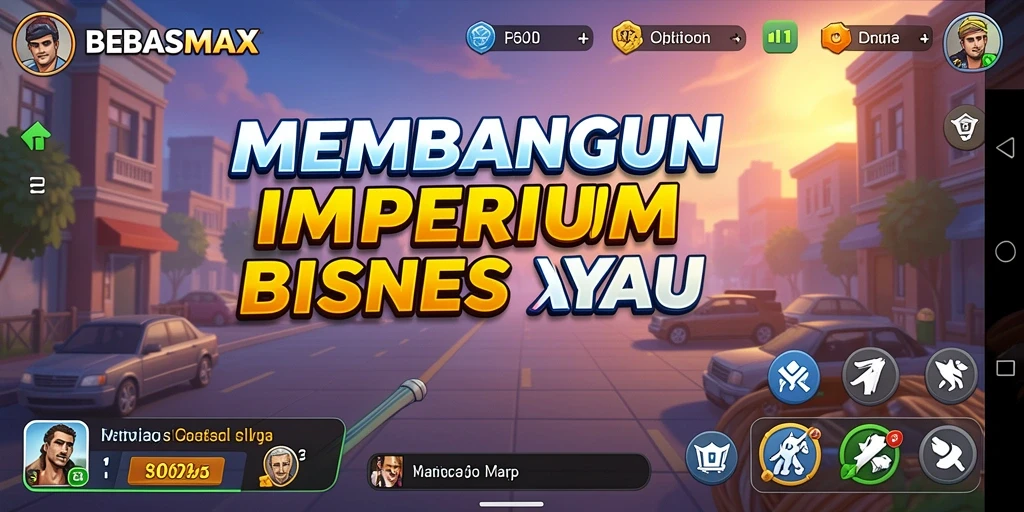 Screenshot utama BEBASMAX menampilkan gameplay Tycoon yang menyenangkan.