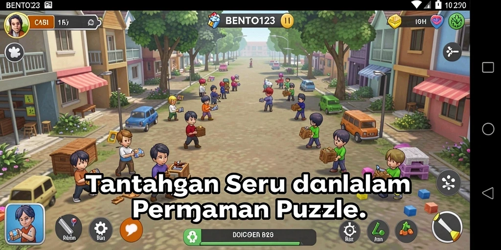 Tampilan gameplay <strong>BENTO123</strong> yang menarik dan penuh warna.