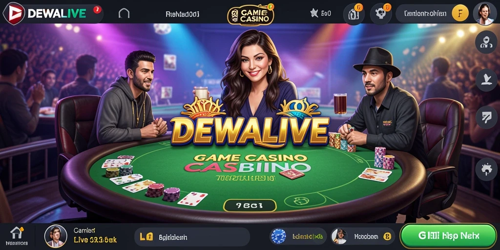 Screenshot gameplay DEWALIVE yang mengasyikkan di Live Casino.