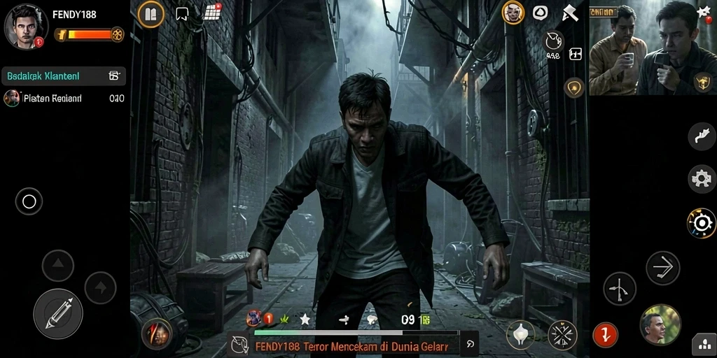 Gameplay FENDY188 yang mencekam dengan suasana gelap dan misterius.