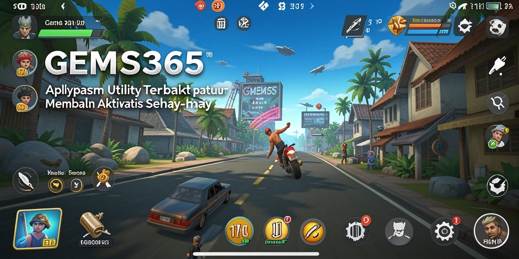 Tampilan antarmuka utama GEMS365 yang intuitif dan mudah digunakan.