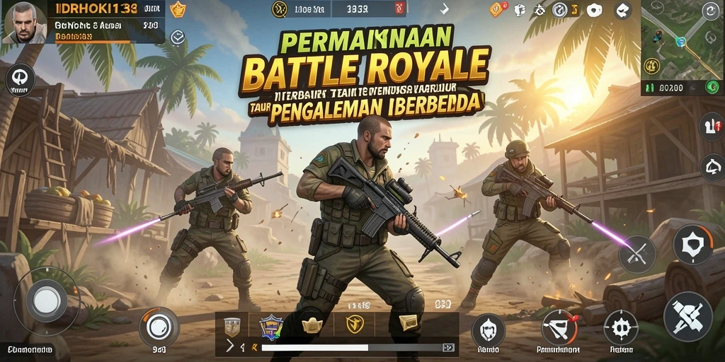 Screenshot gameplay IDRHOKI138 menampilkan aksi baku tembak yang mendebarkan.