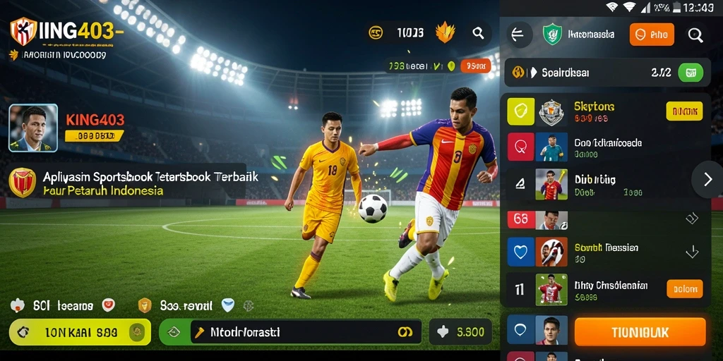 Tampilan gameplay Sportsbook yang menarik dan interaktif.