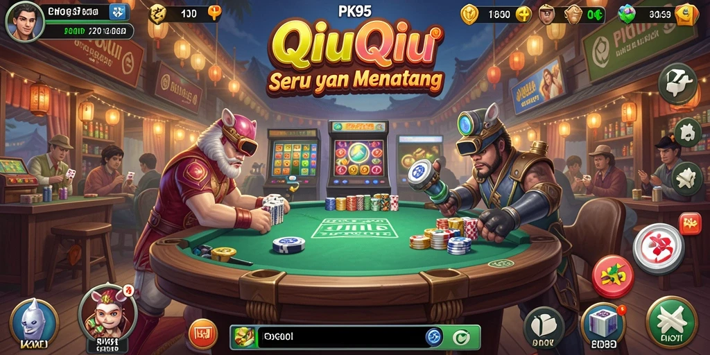 Tampilan menarik saat bermain QiuQiu di PK95.
