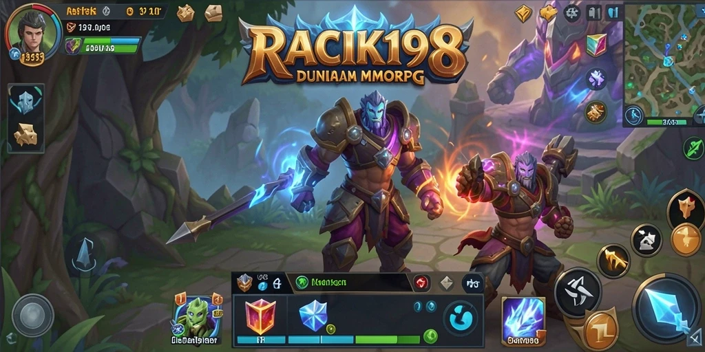 Screenshot gameplay <strong>RACIK198</strong> yang menampilkan aksi pertarungan yang mendebarkan.