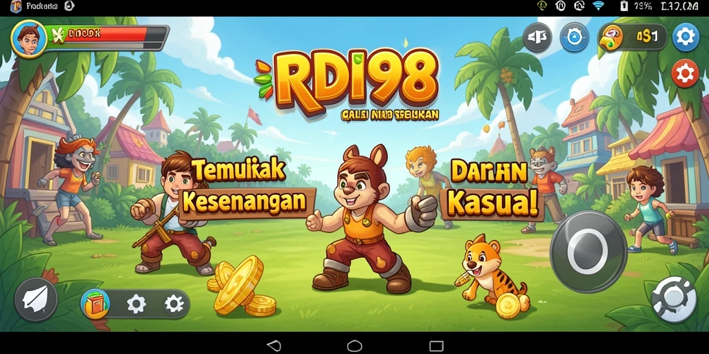 Tampilan gameplay menarik dalam RDI88 dengan grafik cerah.