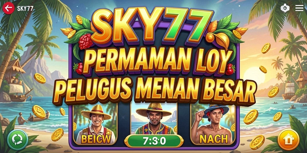 Tampilan gameplay Slot yang seru dan mengasyikkan di SKY77.