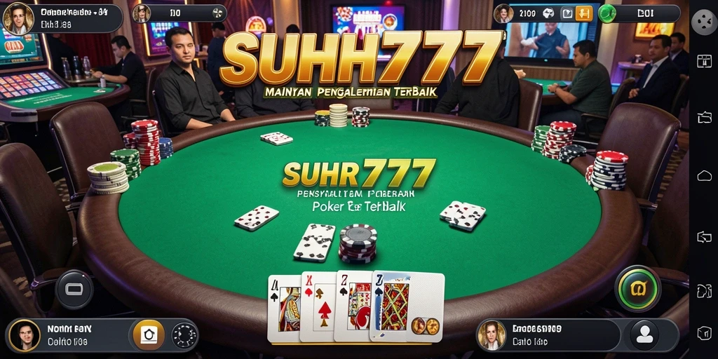 Tampilan screenshot dari gameplay Poker yang menegangkan dan menyenangkan.