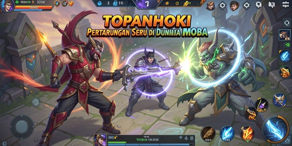 Screenshot gameplay menakjubkan dari TOPANHOKI dengan aksi seru.