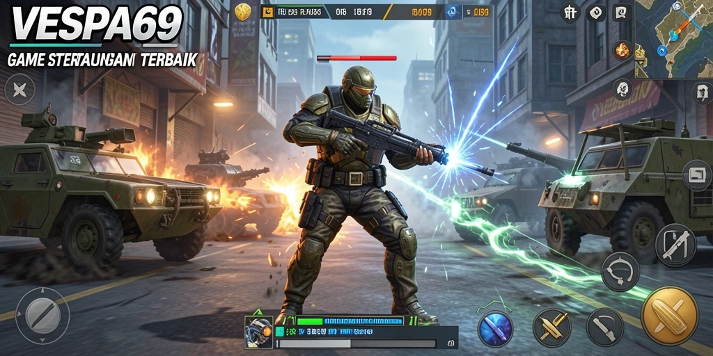 Tampilan menarik dari gameplay VESPA69 yang penuh strategi.