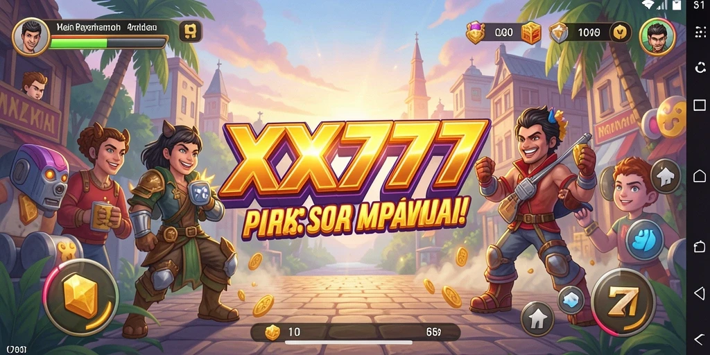 Tampilan gameplay XXX777 yang menarik penuh aksi arcade.